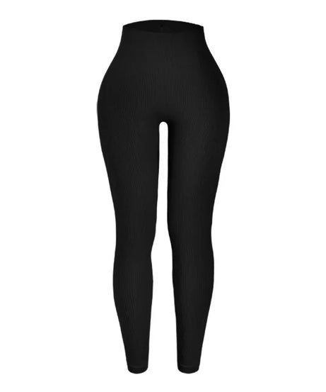 Seamless Knit Yoga Leggings Women Thread Solid Tights Gym Workout Running Stretchy High Waist Hip Liftting Skinny Gym Leggings