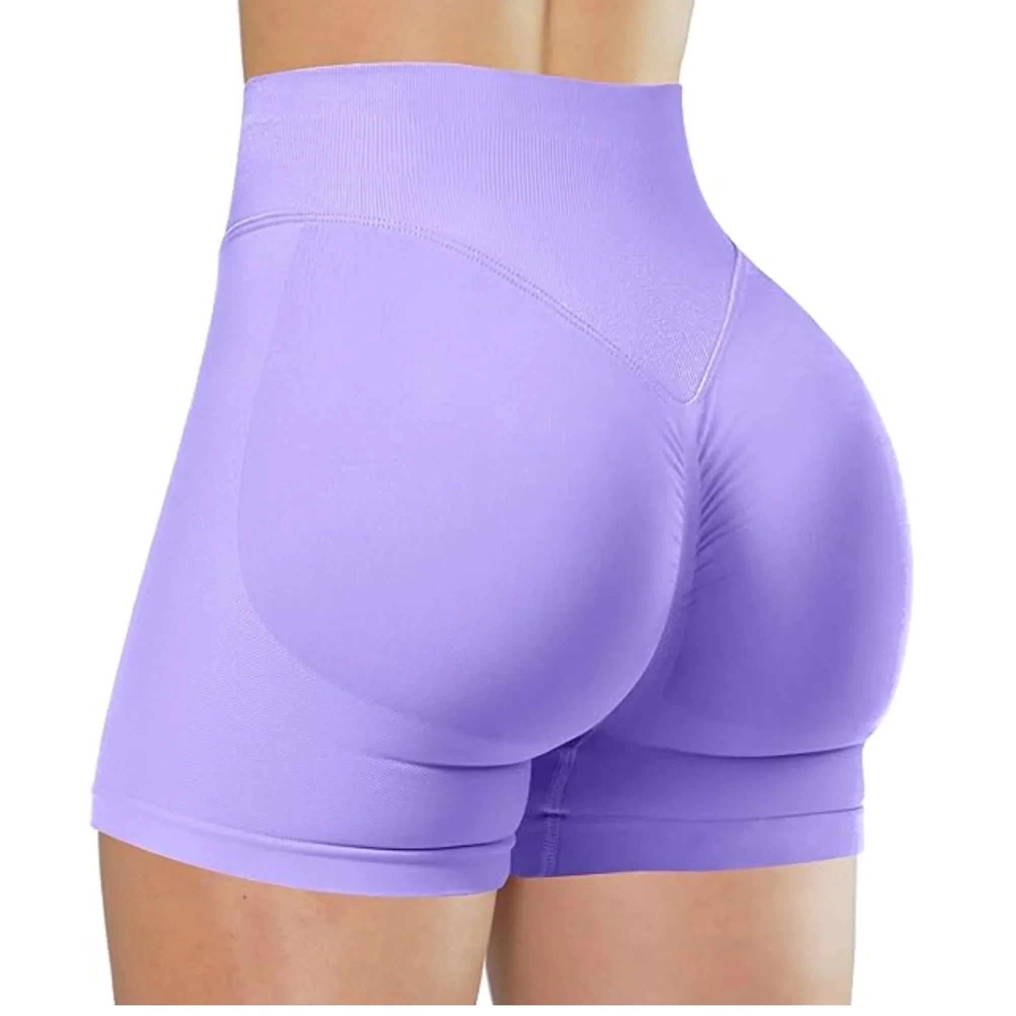 Short Yoga Taille Haute Seamless – Coloris Uni Femme