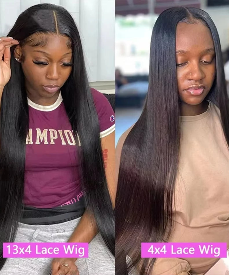 Perruque Lace Front HD Bone Straight Glueless – 13x4 & 13x6
