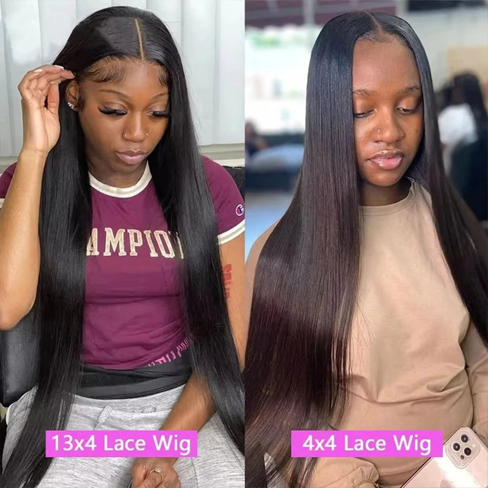Perruque Lace Front HD Bone Straight Glueless – 13x4 & 13x6