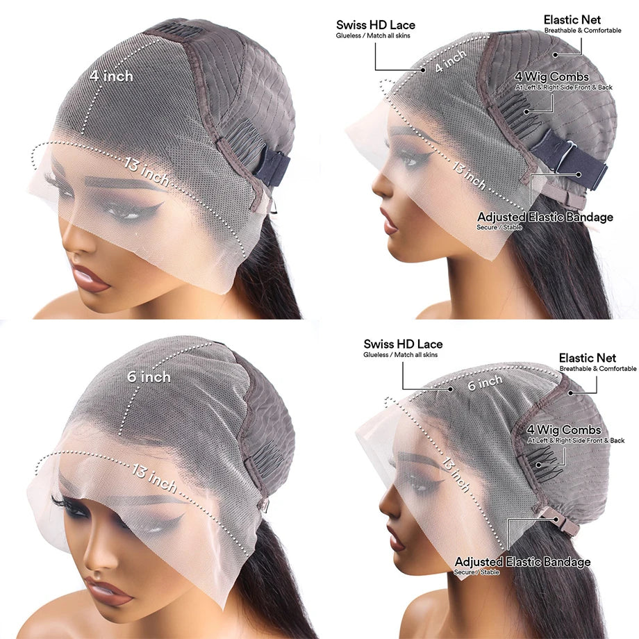 Perruque Lace Front HD Deep Wave – 13x4 & 13x6