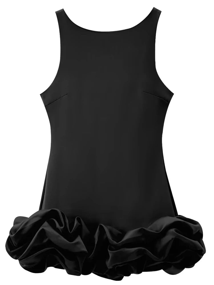 Mini Robe Bodycon Dos Nu Volants Froufrous – Soirée & Club