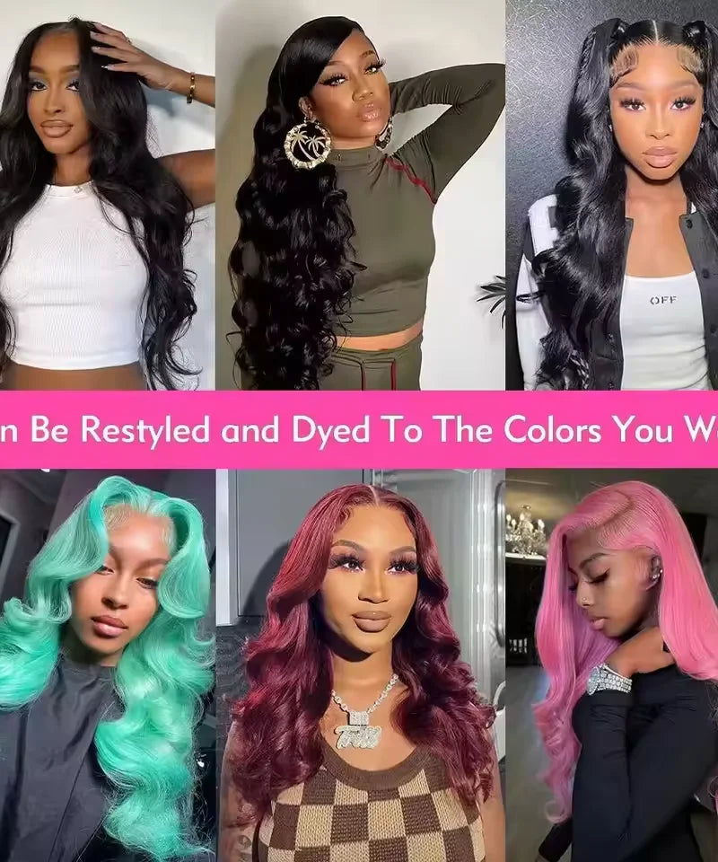 Perruque Lace Front HD Body Wave – Jusqu'à 46 Pouces