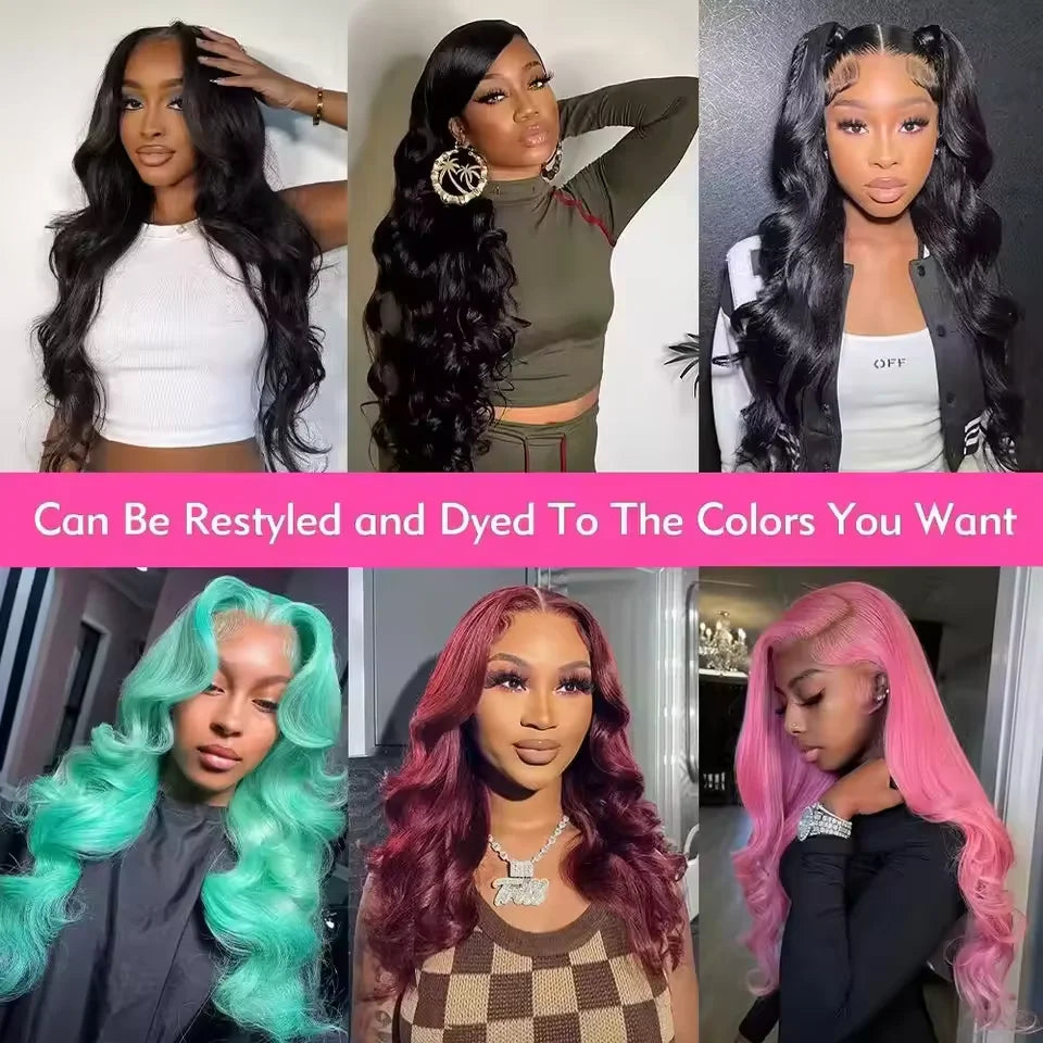 Perruque Lace Front HD Body Wave – Jusqu'à 46 Pouces