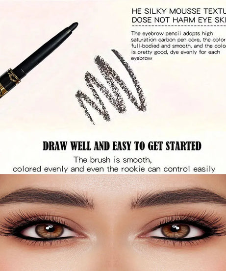 Set 3 Crayons Eyeliner Waterproof Twist – Noir & Brun