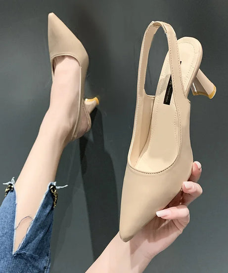 Escarpins Stiletto Bout Pointu Slingback – Talon Haut Élégant