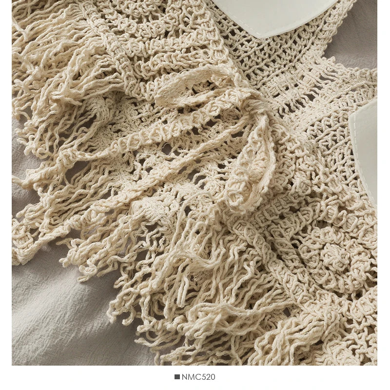 Crop Top Halter Ajouré Bretelles Dentelle dos – Soutien Intégré