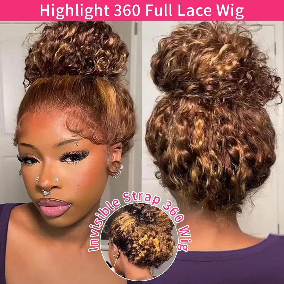 Perruque Lace Front HD Body Wave Miel 4/27 – 13x4 & 13x6