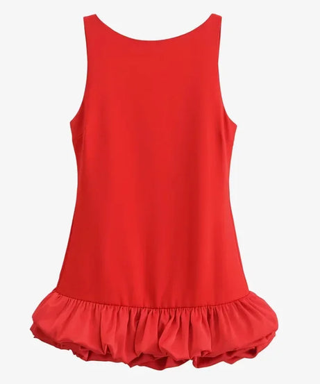 Mini Robe Bodycon Dos Nu Volants Froufrous – Soirée & Club