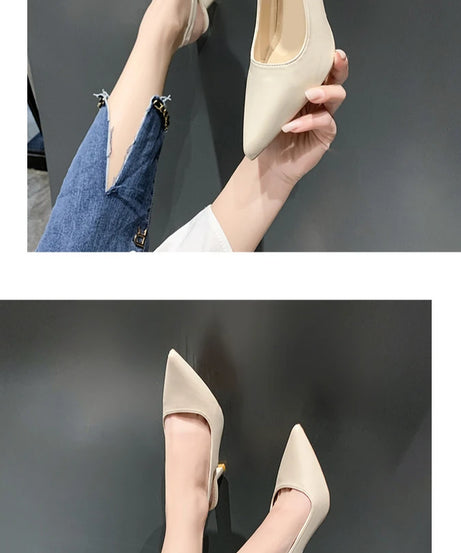 Escarpins Stiletto Bout Pointu Slingback – Talon Haut Élégant