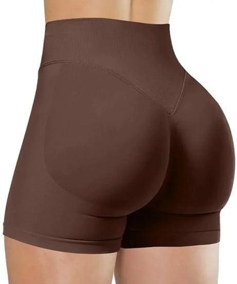 Short Yoga Taille Haute Seamless – Coloris Uni Femme