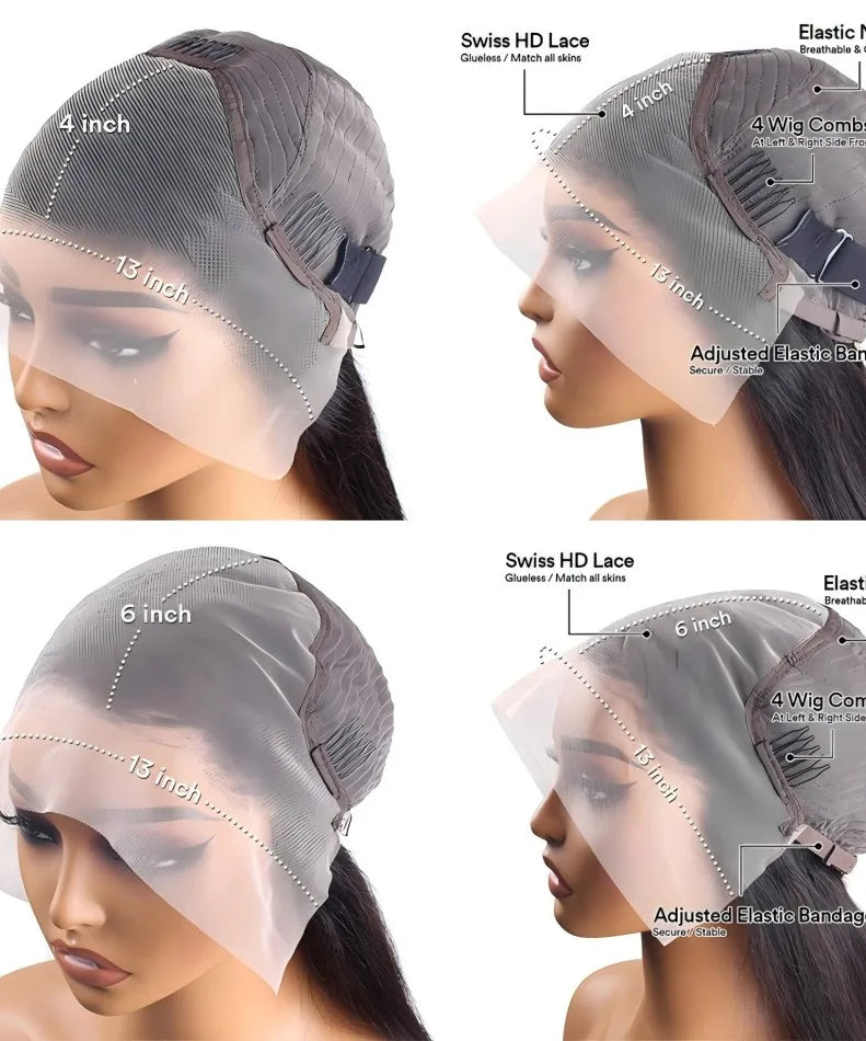 Perruque Lace Front HD Body Wave Miel 4/27 – 13x4 & 13x6