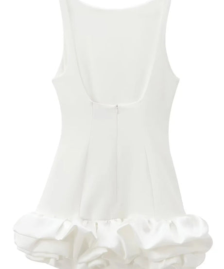 Mini Robe Bodycon Dos Nu Volants Froufrous – Soirée & Club