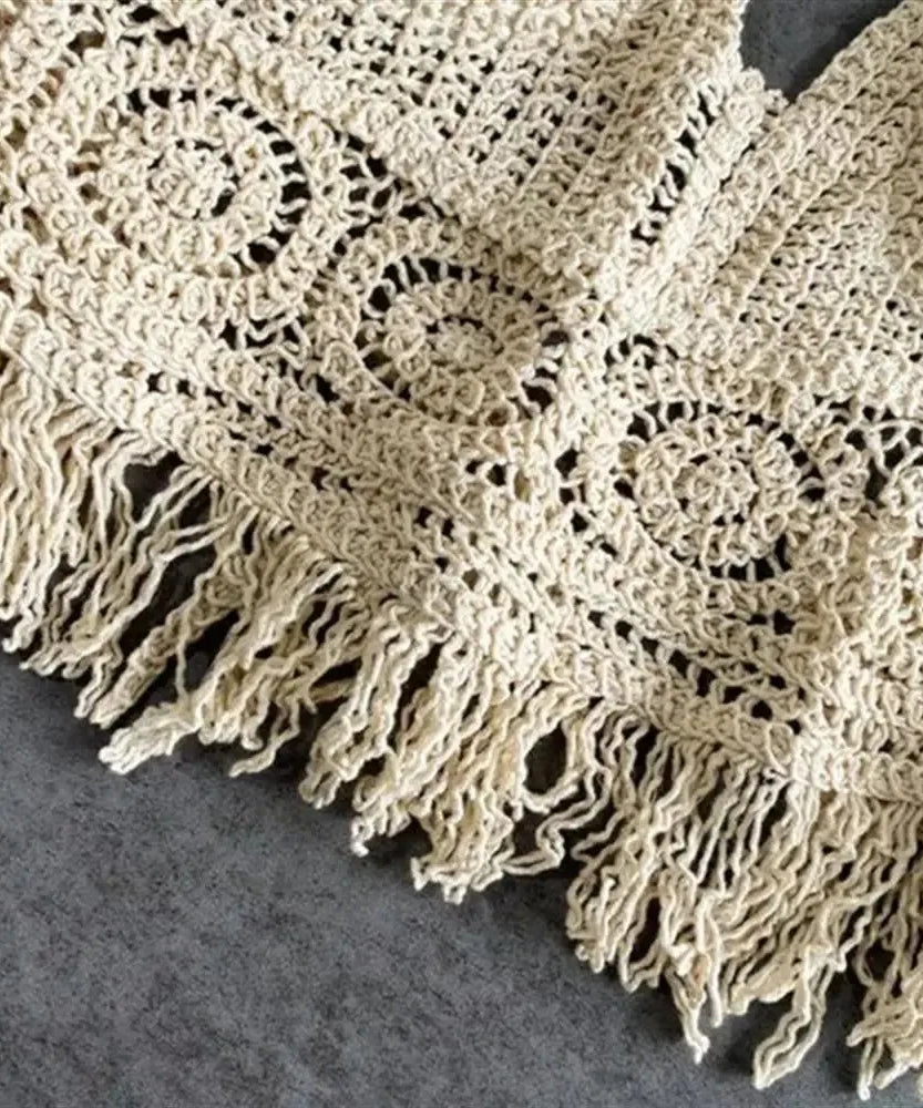 Top Halter Boho Franges Broderies Dos Nu – Été & Festival