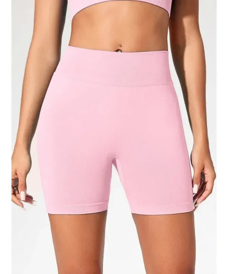 Short Yoga Taille Haute Seamless – Coloris Uni Femme