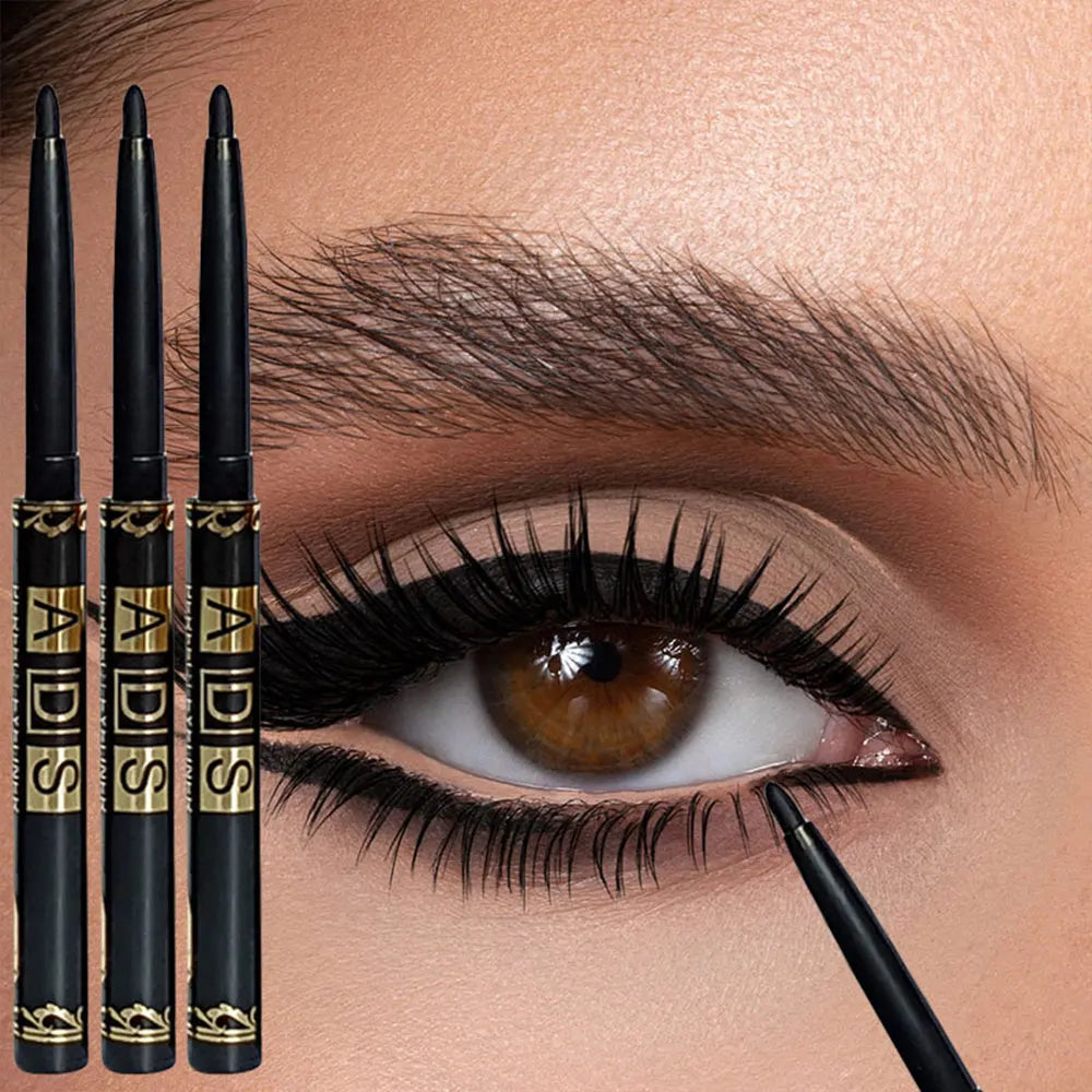 Set 3 Crayons Eyeliner Waterproof Twist – Noir & Brun