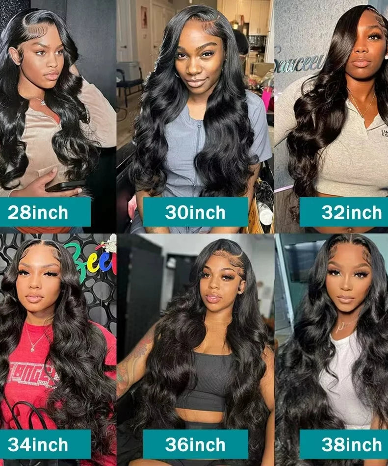 Perruque Lace Front HD Body Wave Glueless – 13x4 & 13x6