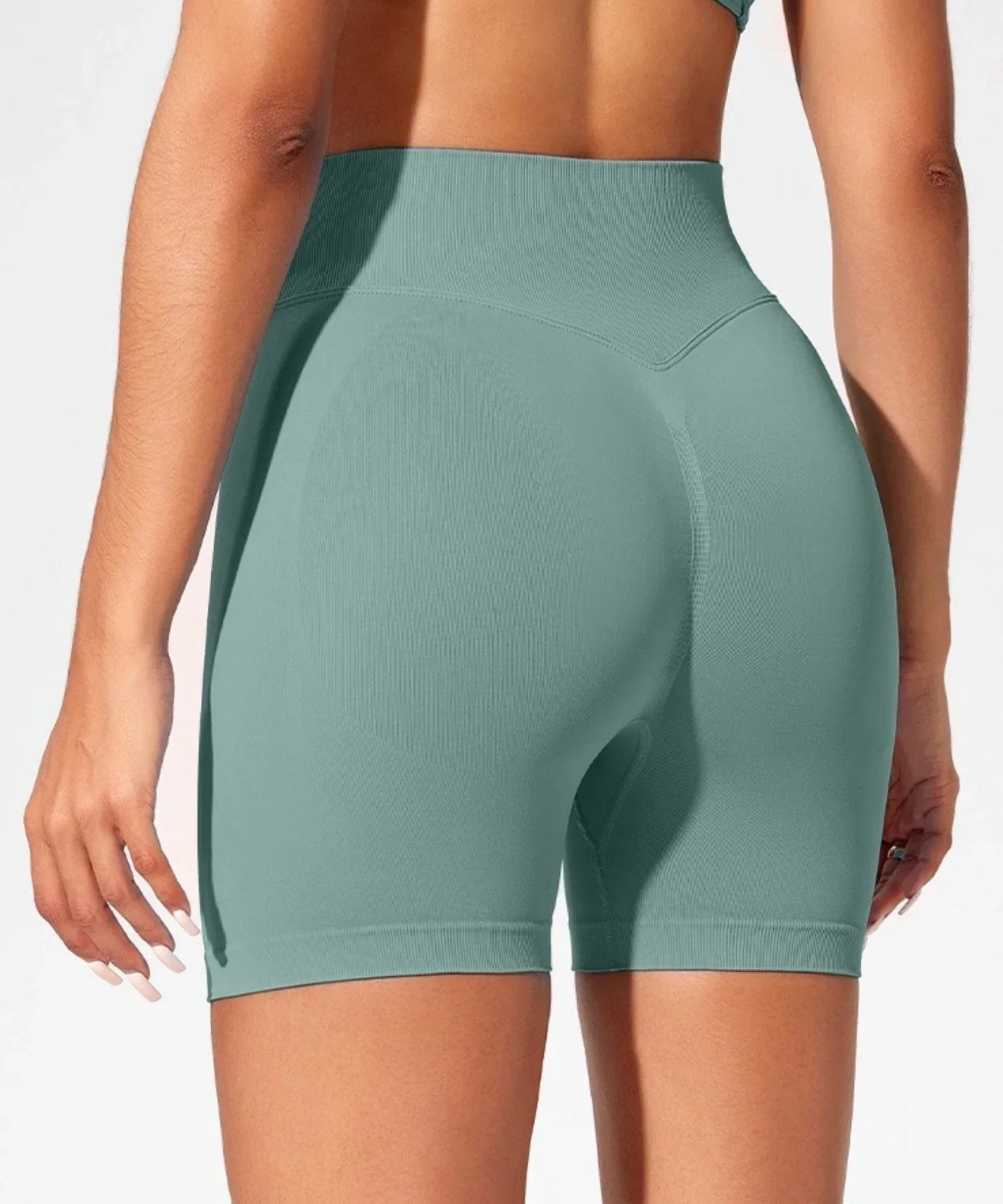 Short Yoga Taille Haute Seamless – Coloris Uni Femme