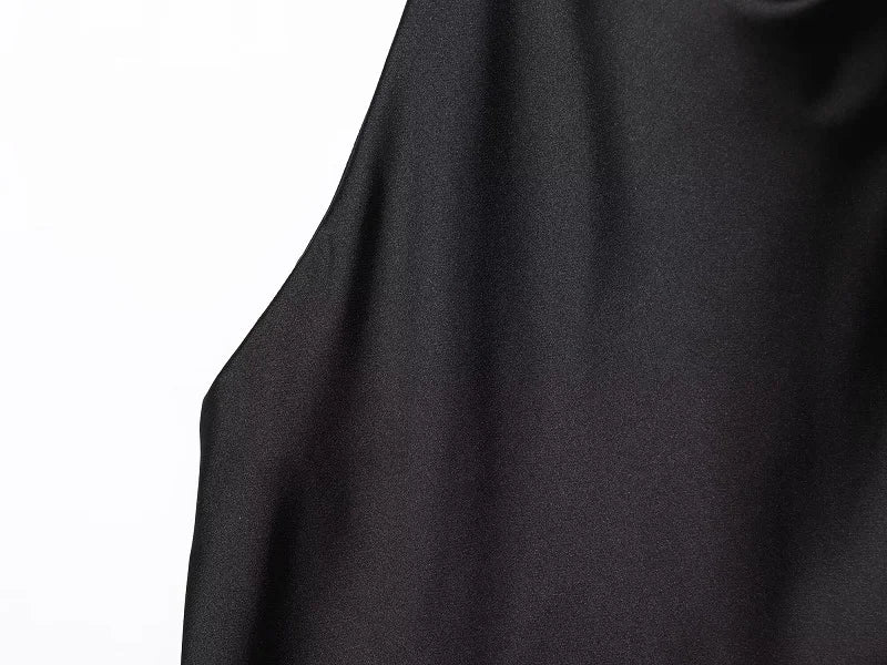 Top Halter Satin Dos Nu – Camisole Élégante Été Femme