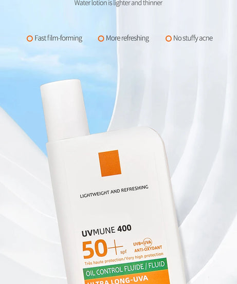 SPF50+ Sunscreen Lotion Lightweight Non-Greasy UV Protection Face Body Sunscreen Lasting Moisturizing Refreshing Sunburn Defense