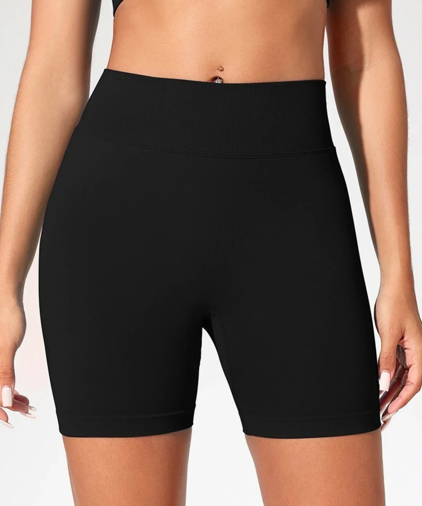 Short Yoga Taille Haute Seamless – Coloris Uni Femme