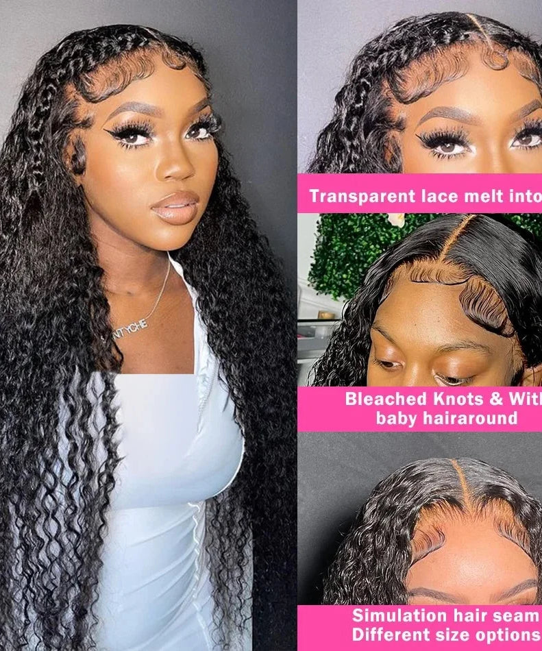 Perruque Lace Front HD Deep Wave – 13x4 & 13x6