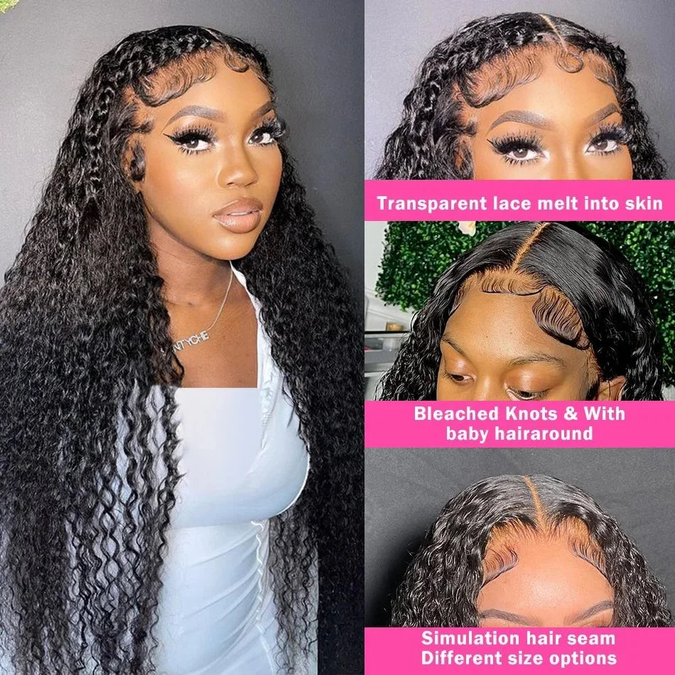 Perruque Lace Front HD Deep Wave – 13x4 & 13x6