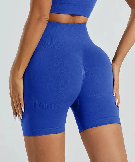 Short Yoga Taille Haute Seamless – Coloris Uni Femme