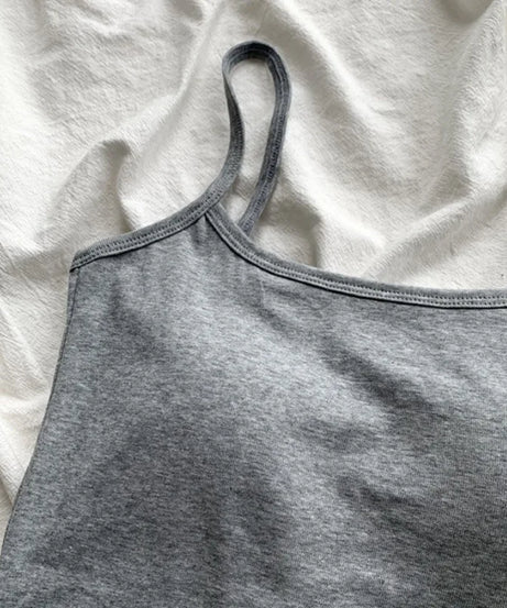 Camisole Bretelles Fines avec Coussinets Intégrés
