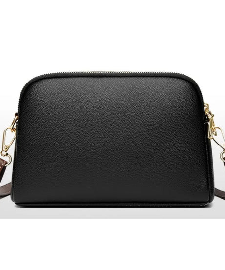 Sac Bandoulière Cuir Véritable Rabat Coque – Compact & Chic
