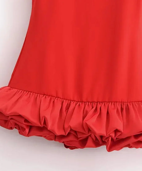 Mini Robe Bodycon Dos Nu Volants Froufrous – Soirée & Club