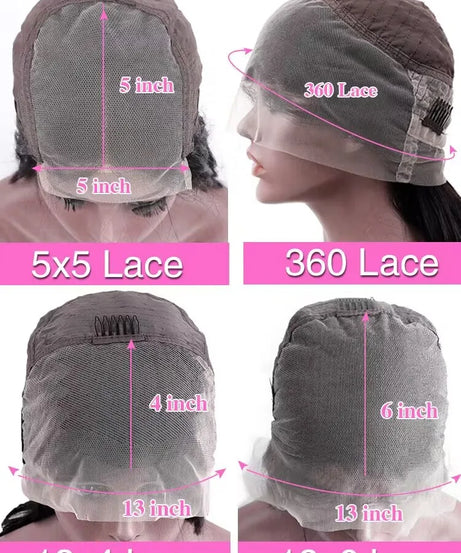 Perruque Lace Front Bone Straight 200% Densité – Jusqu'à 46 Pouces