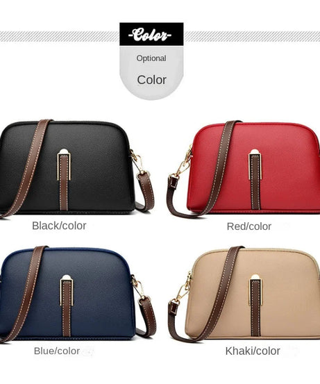 Sac Bandoulière Cuir Véritable Rabat Coque – Compact & Chic